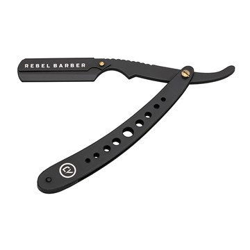 Опасная бритва со сменными лезвиями Rebel Barber Predator Black SETRB016