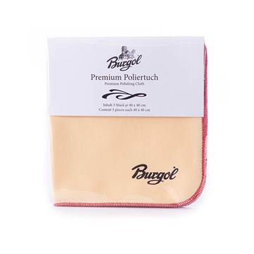 Салфетка для полировки обуви, мебели Burgol Premium Polishing Cloth, 3 шт. 627022