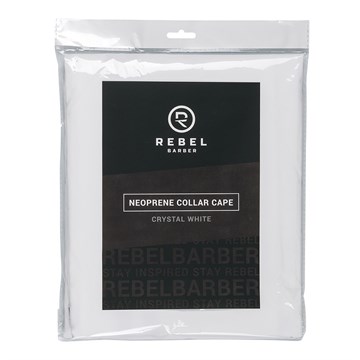 Пеньюар с неопреновым воротником REBEL BARBER Crystal White RB031