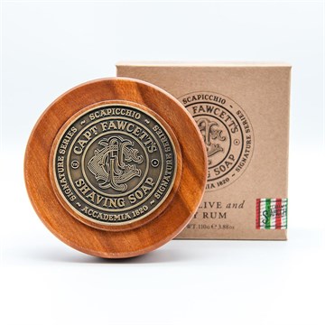 Мыло для бритья в чаше из натурального дерева Captain Fawcet Scapicchio Shaving Soap CF5553