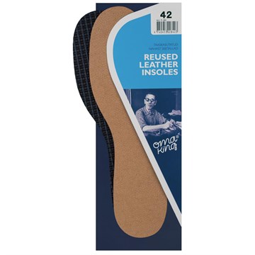 Стельки REUSED LEATHER INSOLES, OmaKing из кожаных волокон Т-280