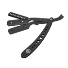 Опасная бритва со сменными лезвиями Rebel Barber Predator Black SETRB016 - фото 10566