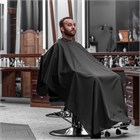 Пеньюар с неопреновым воротником REBEL BARBER Dark Obsidian RB033 - фото 10654