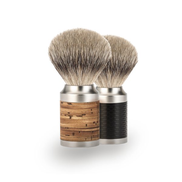 Помазок для бритья MUEHLE ROCCA, барсучий ворс высшей категории Silvertip, сталь