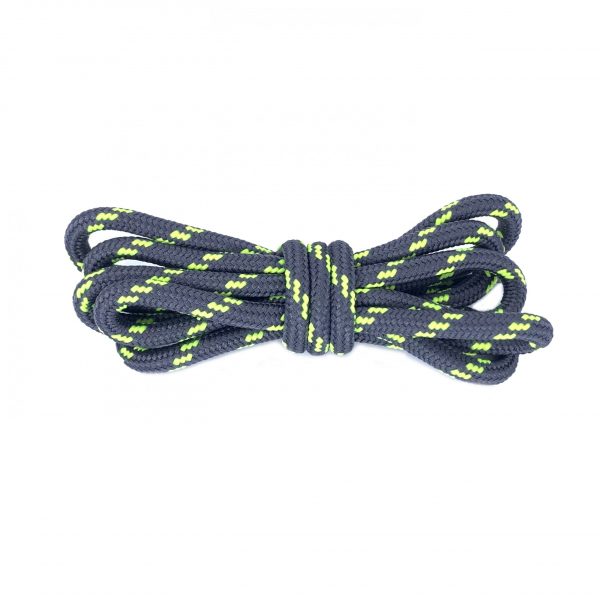 Шнурки круглые двухцветные 120 см — Серо-зеленые