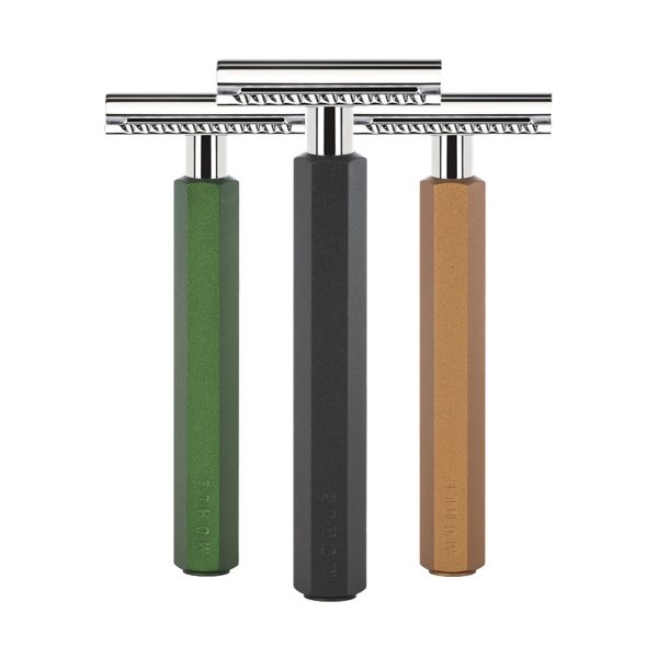 Т-образная бритва MUEHLE HEXAGON, анодированный алюминий, closed comb