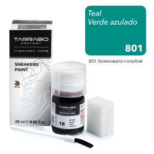 Краска для кроссовок Tarrago Sneaker Paint, зеленовато-голубой