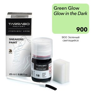 Краска для кроссовок Tarrago Sneaker Paint, зеленый светящийся