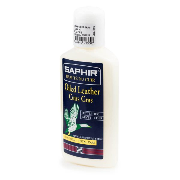 Бесцветный крем-бальзам для жированной кожи обуви Saphir GREASY Leather
