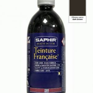 Saphir Teinture краска для кожи, замши, нубука и текстиля 500 мл, темно-коричневый