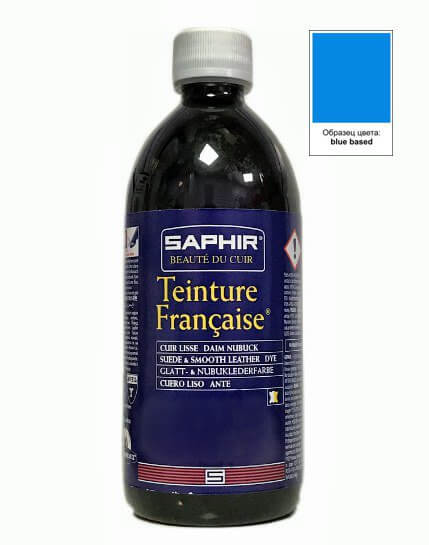 Teinture francaise Saphir краска для кожи универсальная 500 мл, синий