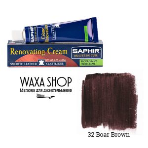 Жидкая кожа черно-коричневая Saphir