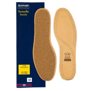 Кожанные стельки пробковые Saphir CUIR SUR LIEGE, размер 44