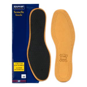 Кожаные стельки с активированным углем Saphir cuir Luxe sur Charbon, размер 40