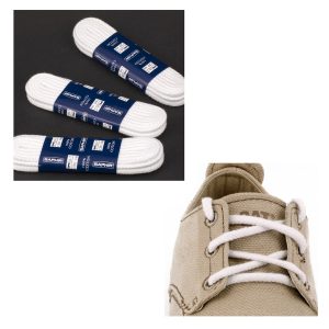 Круглые шнурки Saphir толстые 60см (21 белый)