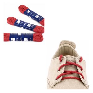 Круглые шнурки Saphir толстые 120см (12 темно-красный)