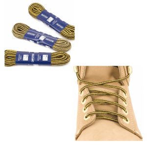 Круглые шнурки Saphir толстые 120см (96 желт.-темн.корич.)