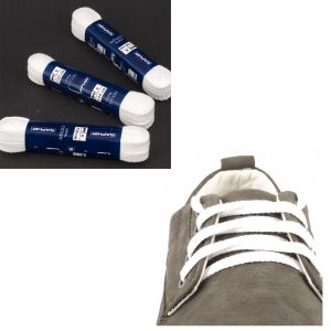 Шнурки Saphir плоские 60см, 8мм (21 белый)