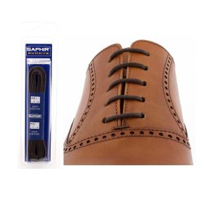 Круглые шнурки Saphir тонкие 45см (732/05 тем.коричневый)