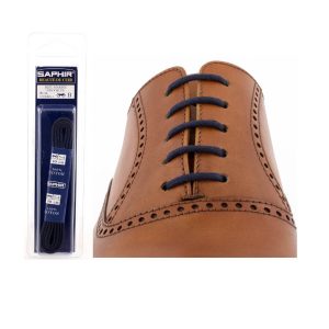 Круглые шнурки Saphir тонкие 75см (06 темно-синий)