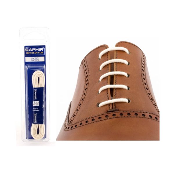 Круглые шнурки Saphir тонкие 90см (39 светло-коричневый)