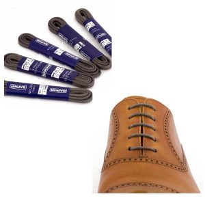 Тонкие вощеные круглые шнурки Saphir 75см (15 темно-серый)