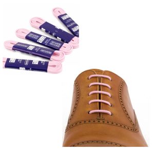 Тонкие вощеные круглые шнурки Saphir 75см (54 розовый)