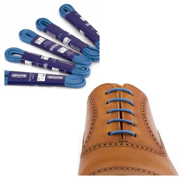 Тонкие вощеные круглые шнурки Saphir 75см (84 бледно-фиолетовый)