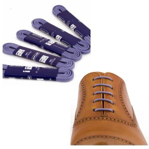 Тонкие вощеные круглые шнурки Saphir 90см (66 сине-фиолетовый)