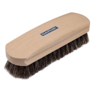 Щетка обувная Saphir, бук, темный ворс, 170*50*45 выпуклая