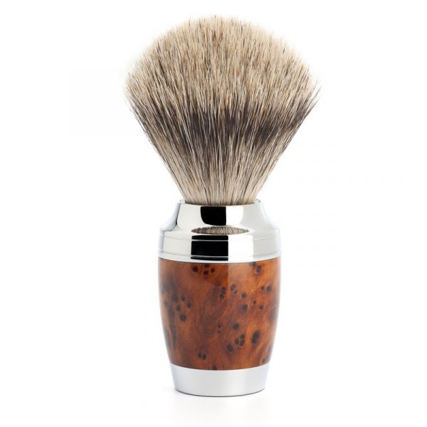 Помазок для бритья MUEHLE STYLO, барсучий ворс категории Fine, туя