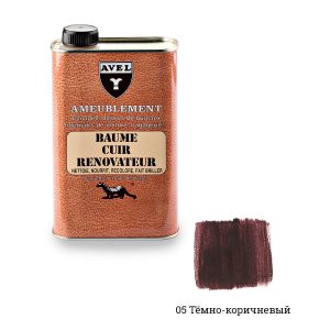 Темно-коричневый крем для кожаной мебели Avel, 500 мл
