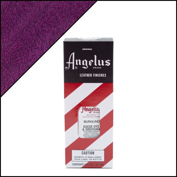 Бордовая краска Angelus Suede Dye для замши и нубука 3 oz — Burgundy 060