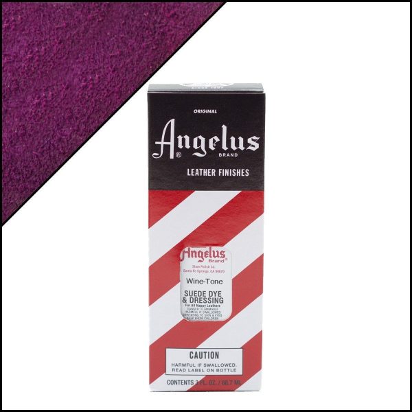 Фиолетовая краска Angelus Suede Dye для замши и нубука 3 oz — Wine Tone 065