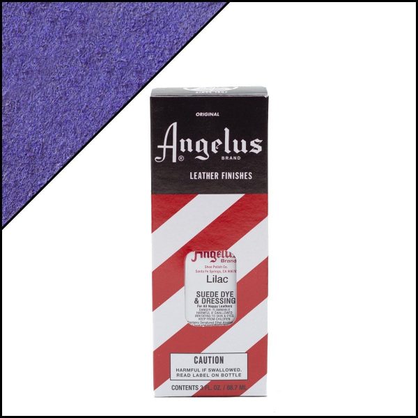 Бледно-фиолетовая краска Angelus Suede Dye для замши и нубука 3 oz — Lilac 175