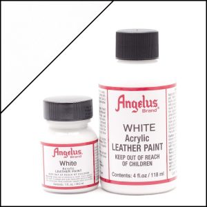 Белая акриловая краска для обуви Angelus Acrylic 1 oz (29 мл) — White 005