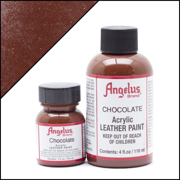 Коричневая акриловая краска для обуви Angelus Acrylic 1 oz (29 мл) — Chocolate 015