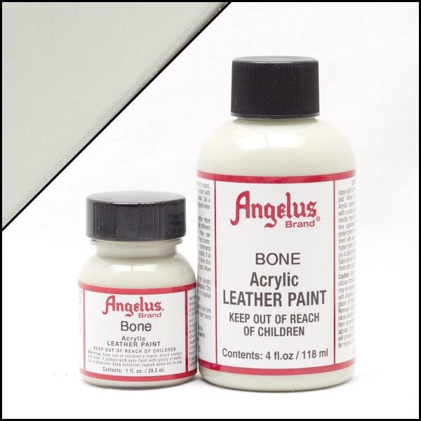 Бледно-белая акриловая краска для обуви Angelus Acrylic 1 oz (29 мл) — Bone 155