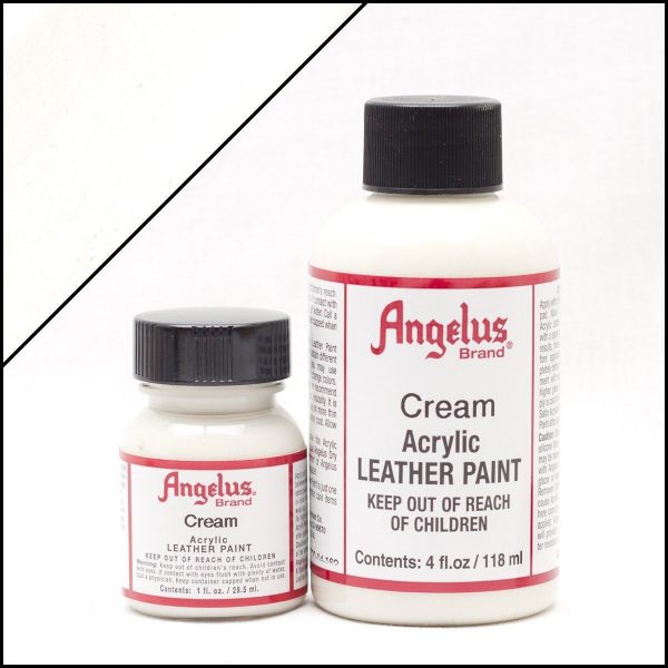 Кремово-бежевая акриловая краска для обуви Angelus Acrylic 1 oz (29 мл) — Cream 162