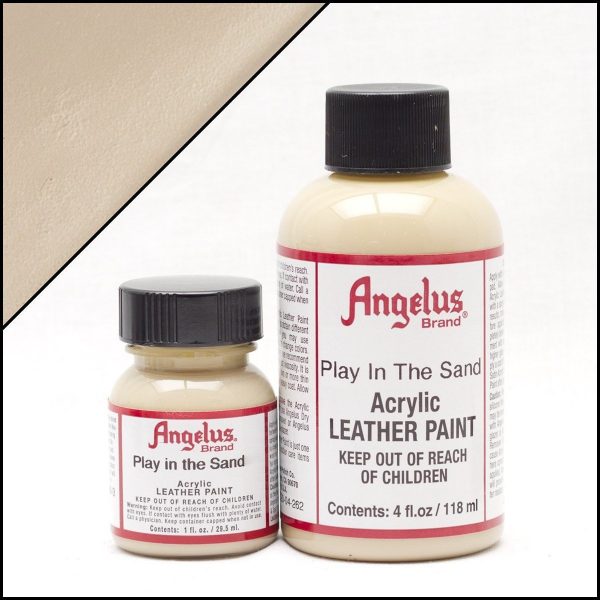 Кремово-бежевая акриловая краска для обуви Angelus Acrylic 1 oz (29 мл) — Play In The Sand 262