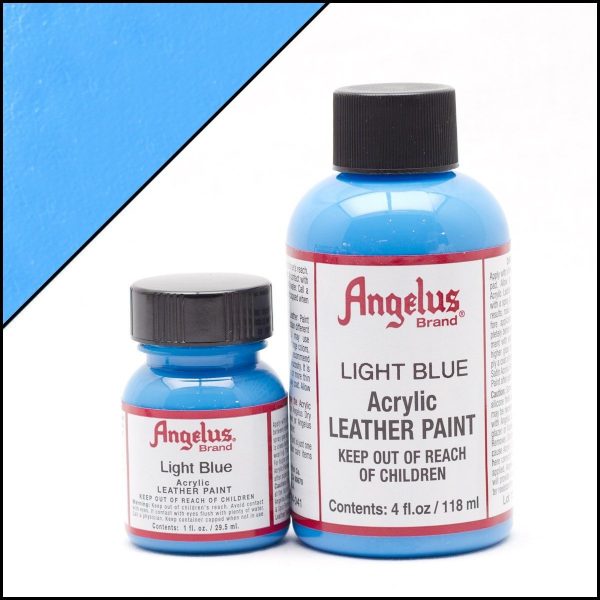 Светло-голубая акриловая краска для обуви Angelus Acrylic 4 oz (118 мл) — Light Blue 041