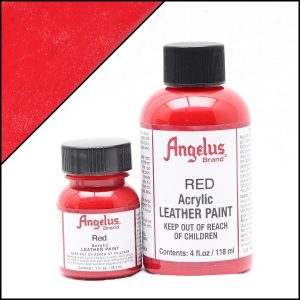 Красная акриловая краска для обуви Angelus Acrylic 4 oz (118 мл) — Red 064