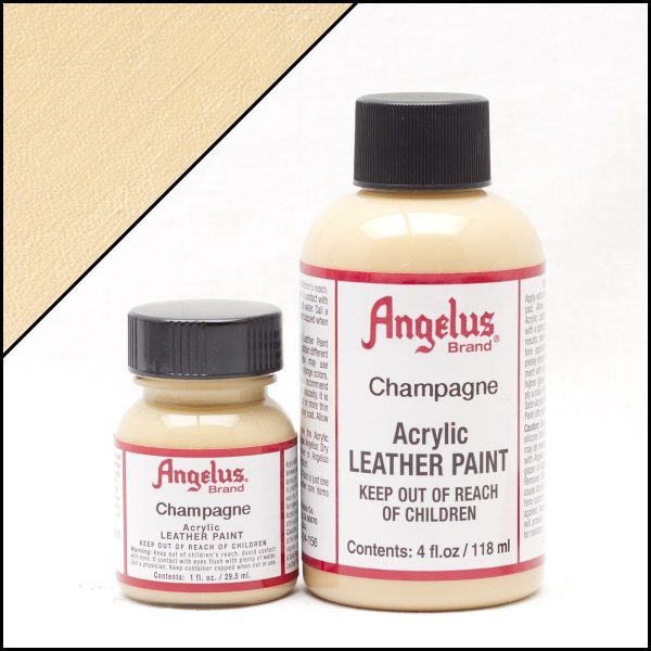 Бежевая акриловая краска для обуви Angelus Acrylic 4 oz (118 мл) — Champagne 156