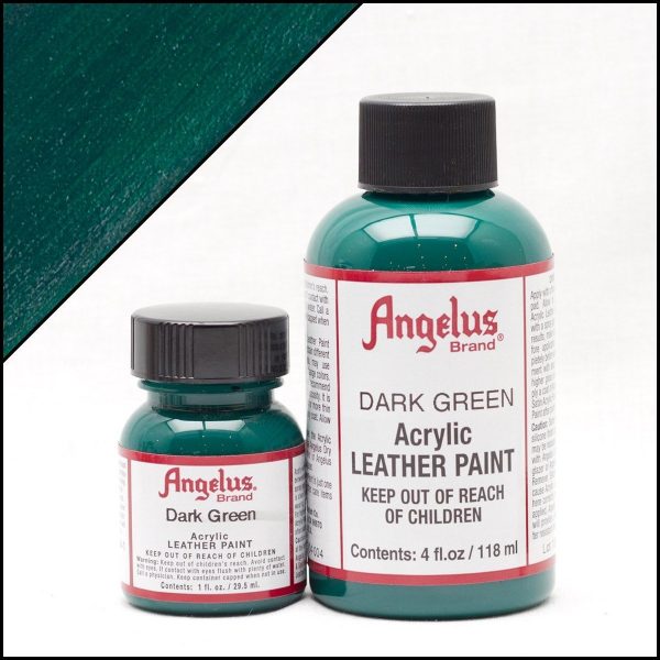 Темно-зеленая акриловая краска для обуви Angelus Acrylic 4 oz (118 мл) — Dark Green 171