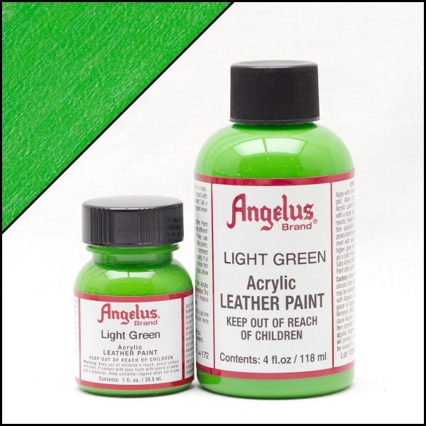 Светло-зеленая акриловая краска для обуви Angelus Acrylic 4 oz (118 мл) — Light Green 172