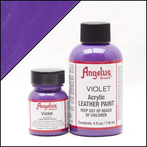 Фиолетовая акриловая краска для обуви Angelus Acrylic 4 oz (118 мл) — Violet 178