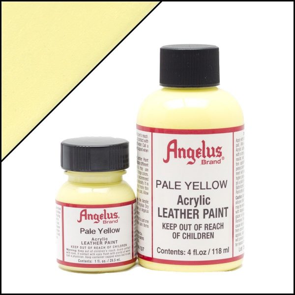 Бледно-желтая акриловая краска для обуви Angelus Acrylic 4 oz (118 мл) — Pale Yellow 197