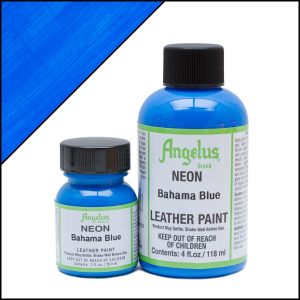 Кислотно-синяя неоновая краска Angelus Neon для кожи 1 oz (29 мл) — Bahama Blue 131