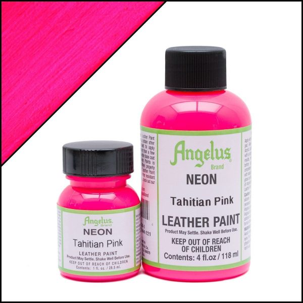 Кислотно-розовая неоновая краска Angelus Neon для кожи 4 oz (118 мл) — Tahitian Pink 121