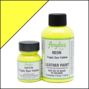 Кислотно-желтая неоновая краска Angelus Neon для кожи 4 oz (118 мл) — Tropic Sun Yellow 127